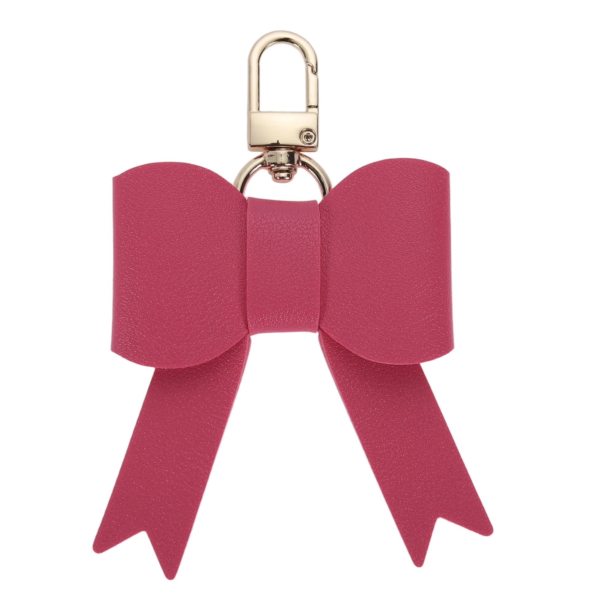 Unique Bargains Colorful Bow Handbag Charms for Gifts And Accessories Rose Red