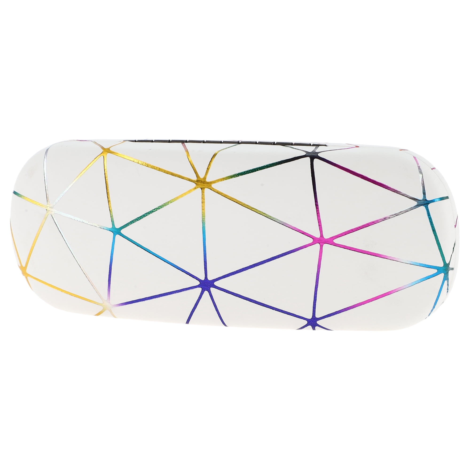 Unique Bargains Colorful Eyeglasses Case Storage 6.38"x2.44"x1.46" White
