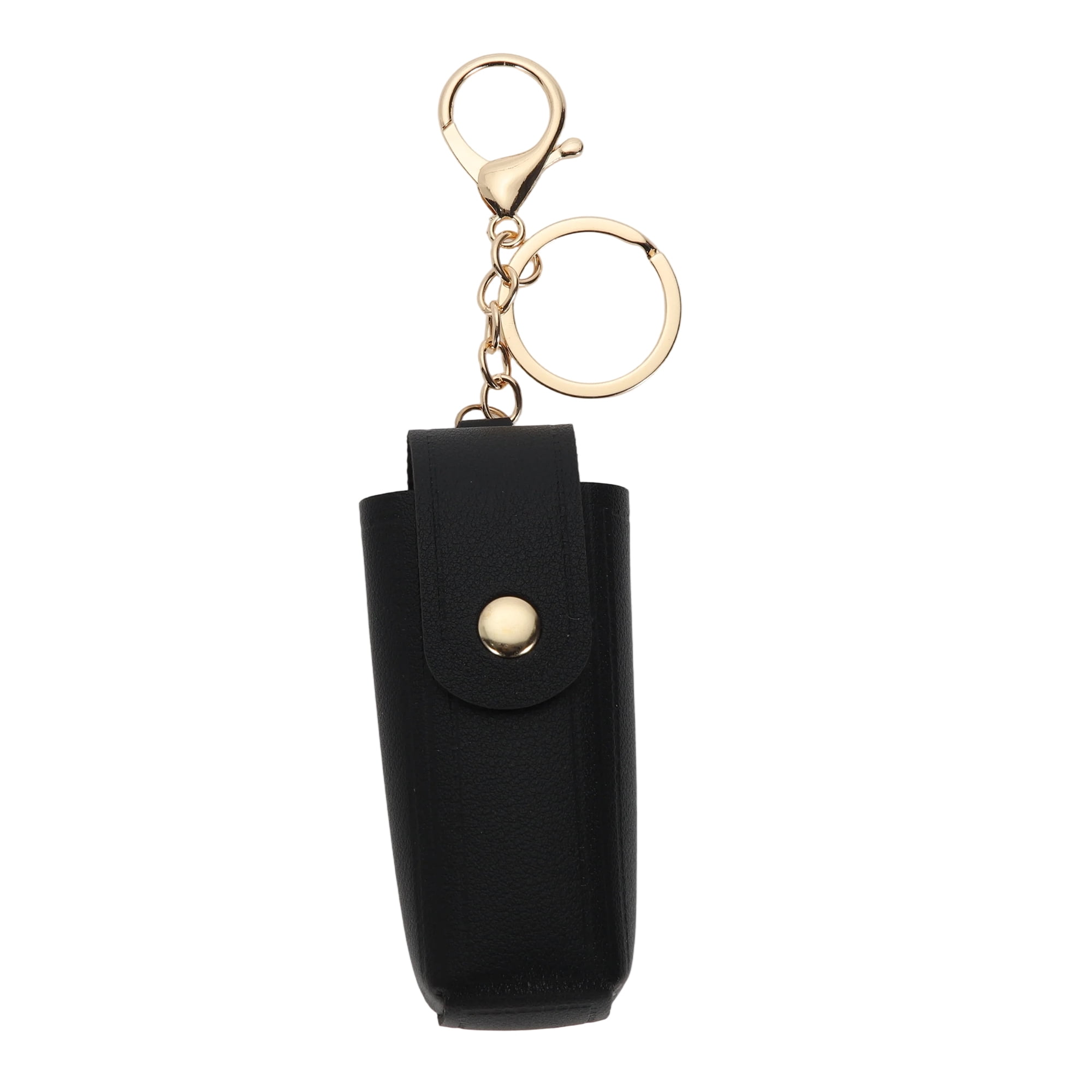 Unique Bargains Colorful Lipstick Bag Handbag Charms Keychains 1 Piece Black