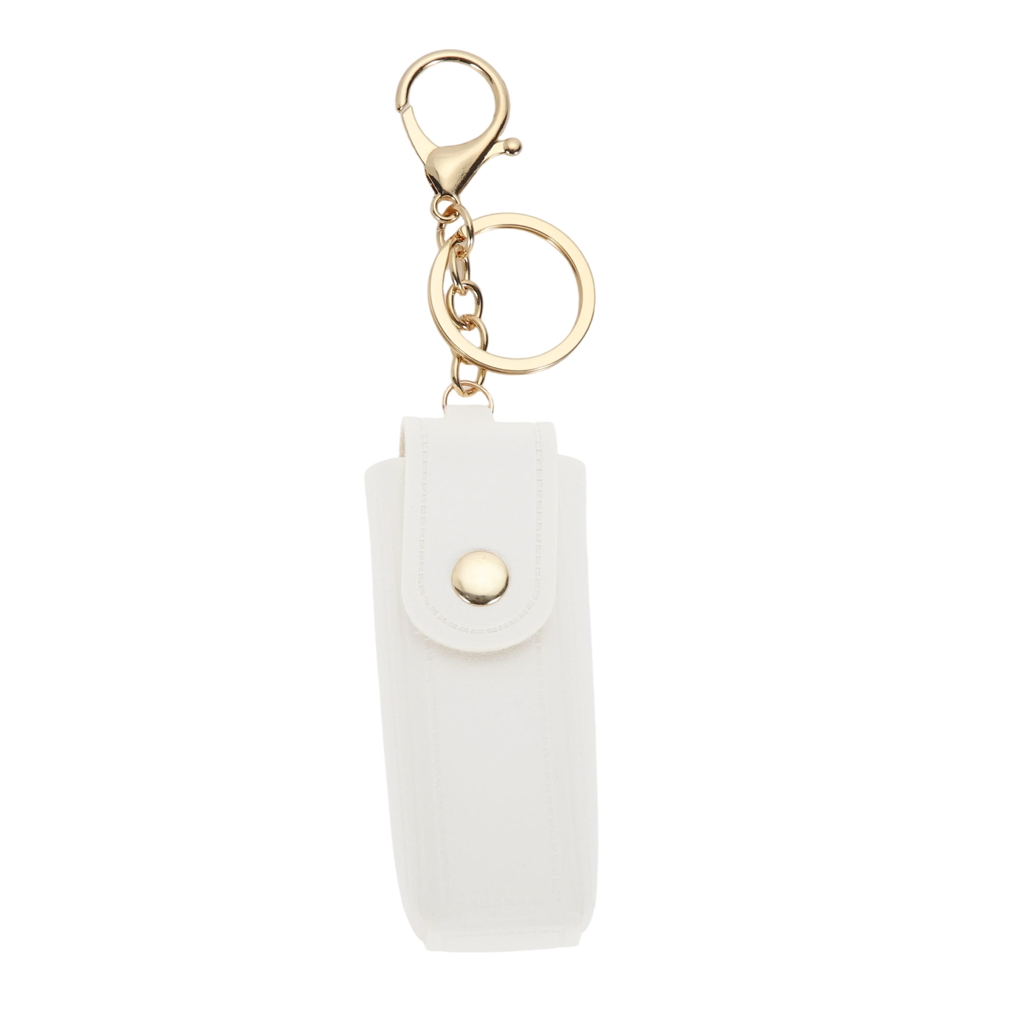 Unique Bargains Colorful Lipstick Bag Handbag Charms Keychains 1 Piece White