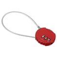 thumbnail image 1 of Unique Bargains Combination Lock 3 Digit Luggage Padlock for Gym Locker Red 1 Pc, 1 of 6