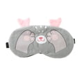 thumbnail image 1 of Unique Bargains Comfortable Adjustable Cartoon Cat Paw Eye Mask for Home Design Gray, 1 of 4
