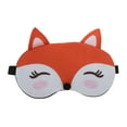 thumbnail image 1 of Unique Bargains Comfortable Adjustable Portable Cartoon Fox Sleep Mask Dark Red, 1 of 3
