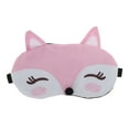 thumbnail image 1 of Unique Bargains Comfortable Adjustable Portable Cartoon Fox Sleep Mask Pink, 1 of 3