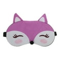 thumbnail image 1 of Unique Bargains Comfortable Adjustable Portable Cartoon Fox Sleep Mask Purple, 1 of 3