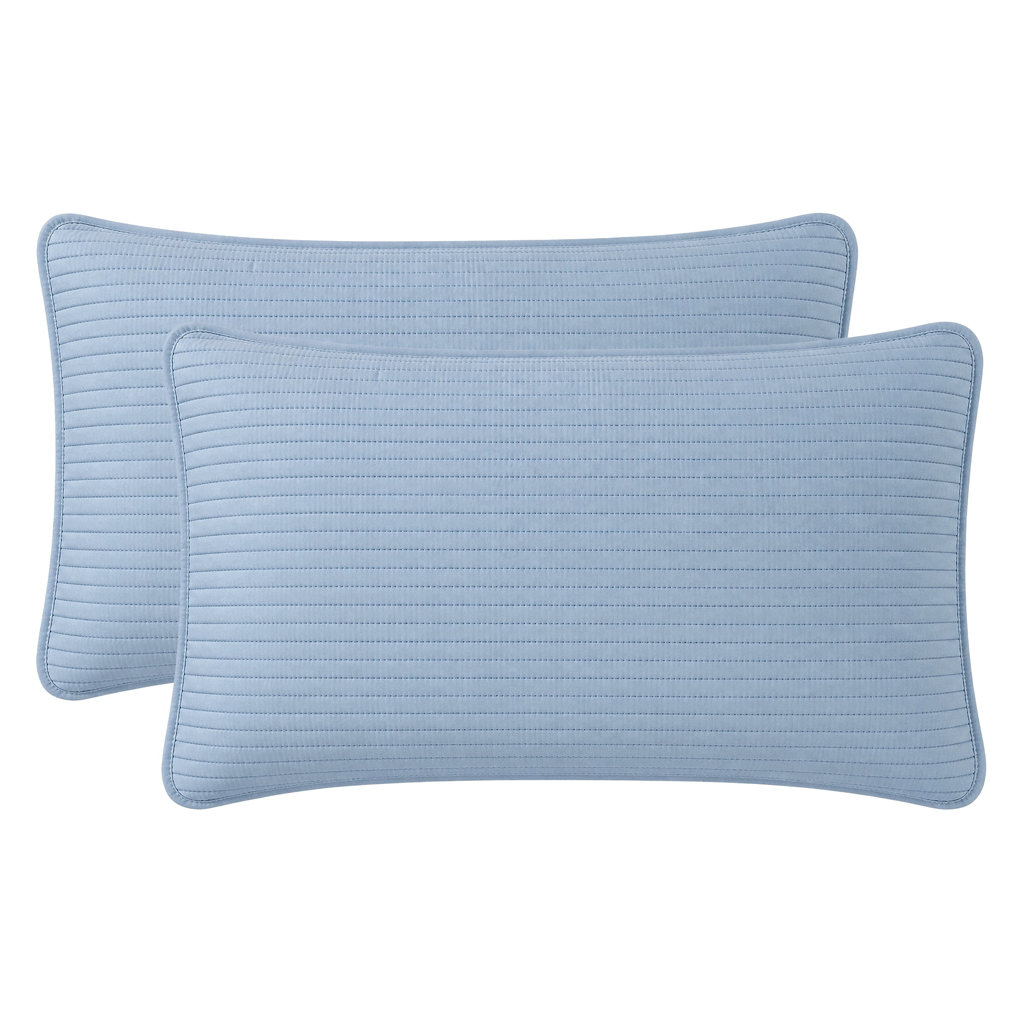 Unique Bargains Comfortable Envelope-style Pillow Protector, 2-pack Quilted Blue 19"x29"