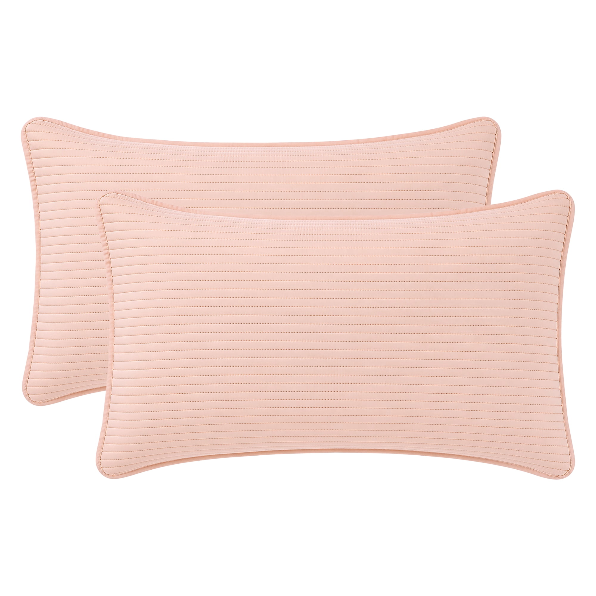 Unique Bargains Comfortable Envelope-style Pillow Protector, 2-pack Quilted Pink 19"x29"