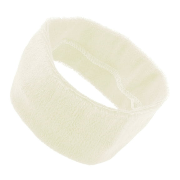 Unique Bargains Comfortable Headband Elastic Headband for Sport Beige 1 Pc