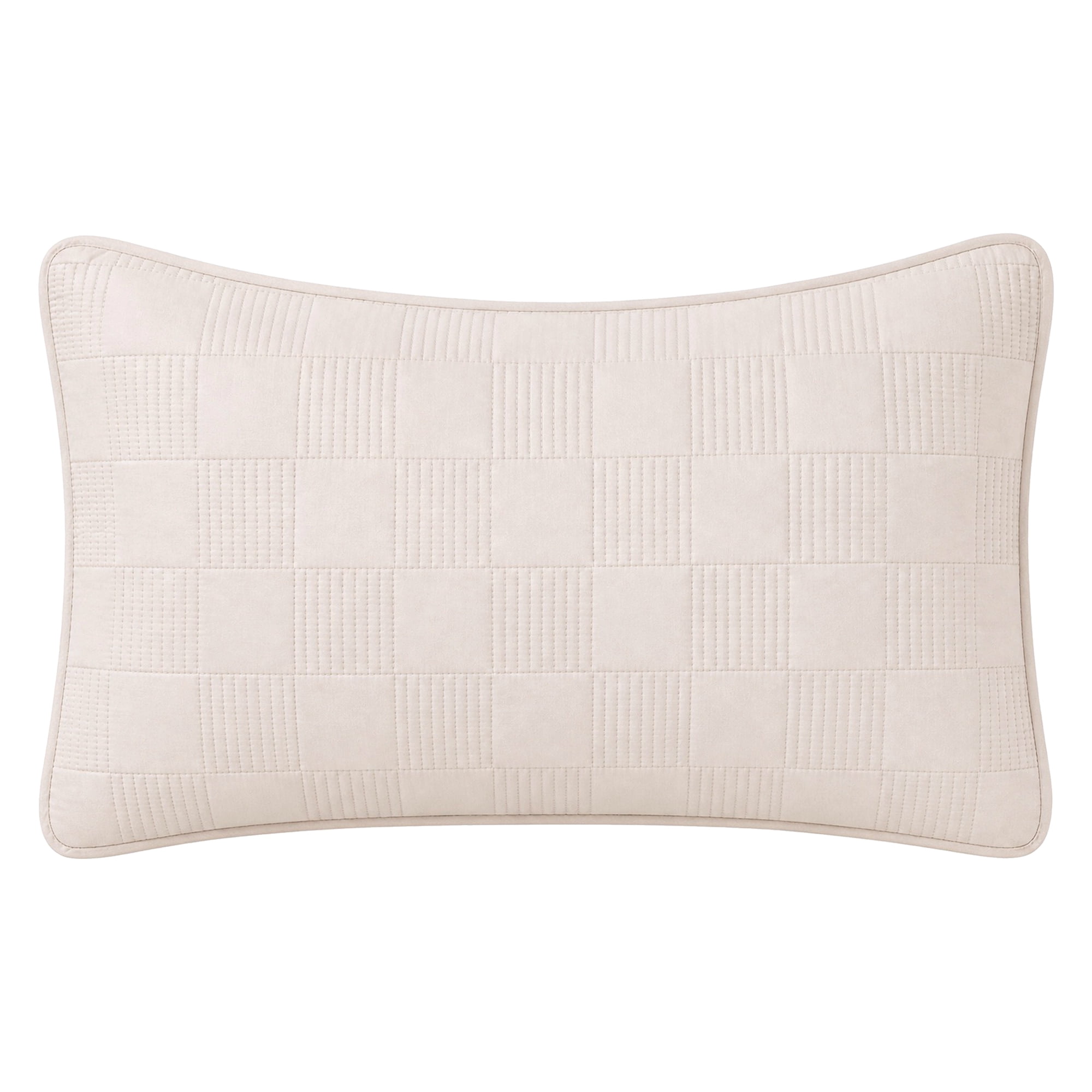 Unique Bargains Comfortable Pillow Protector, 2-pack, Polyester Quilted for Home Beige
