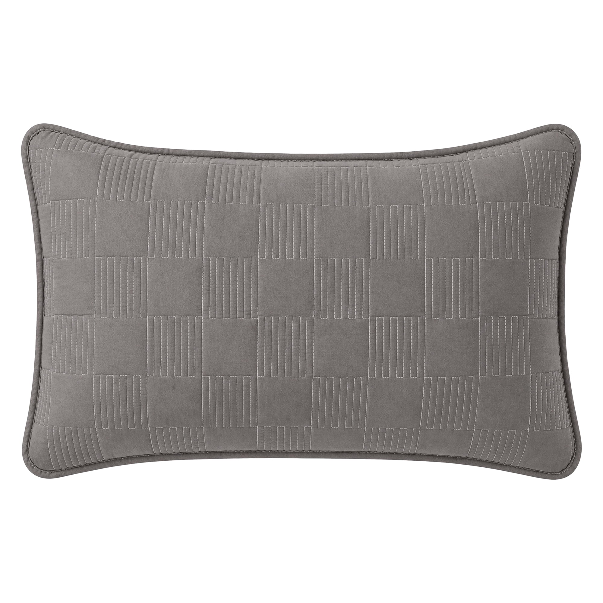 Unique Bargains Comfortable Pillow Protector, 2-pack, Polyester Quilted for Home Dark Gray