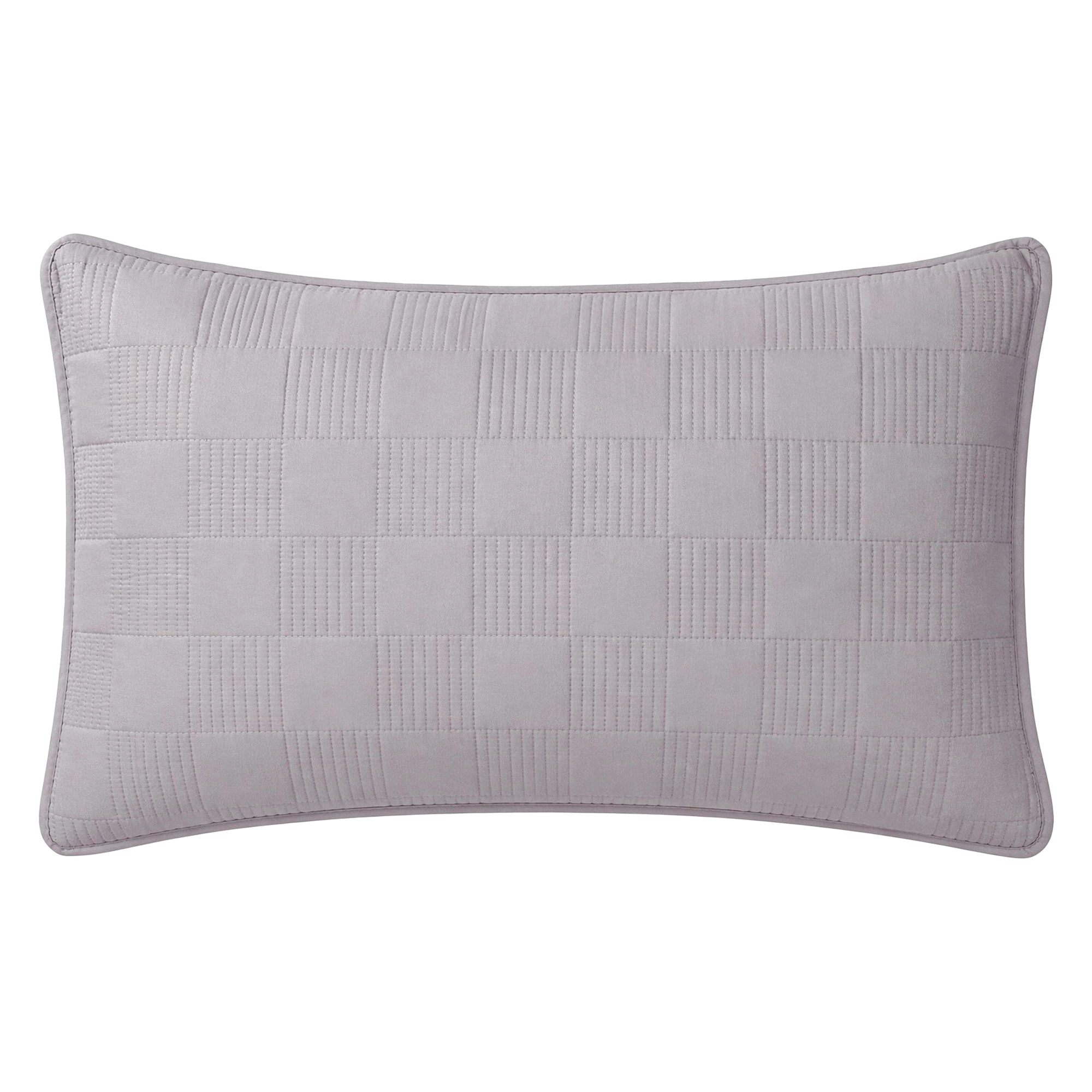 Unique Bargains Comfortable Pillow Protector, 2-pack, Polyester Quilted for Home Gray