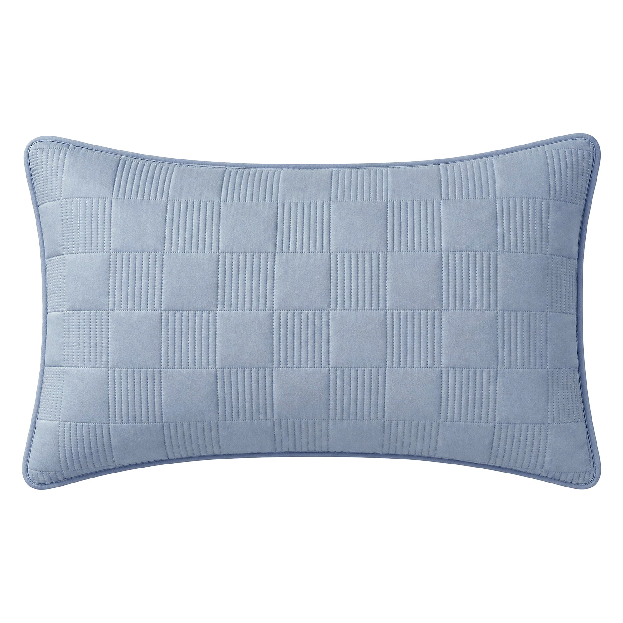 Unique Bargains Comfortable Pillow Protector, 2-pack, Polyester Quilted for Home Sky Blue