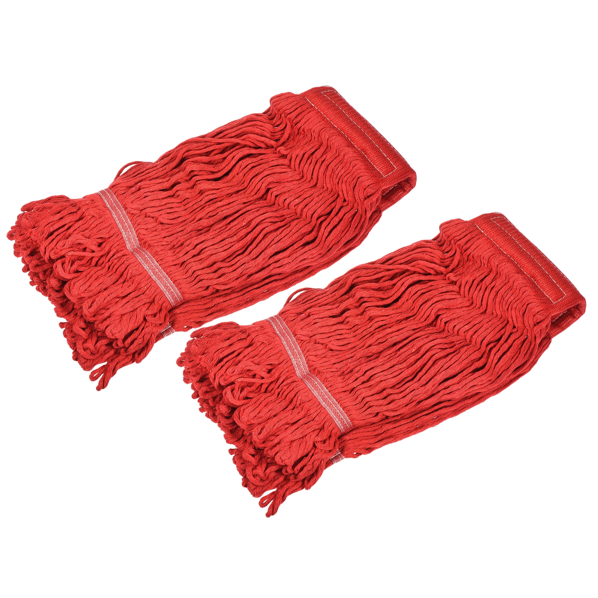 Unique Bargains Commercial Mop Heads Replacement Made Of Cotton Yarn Red