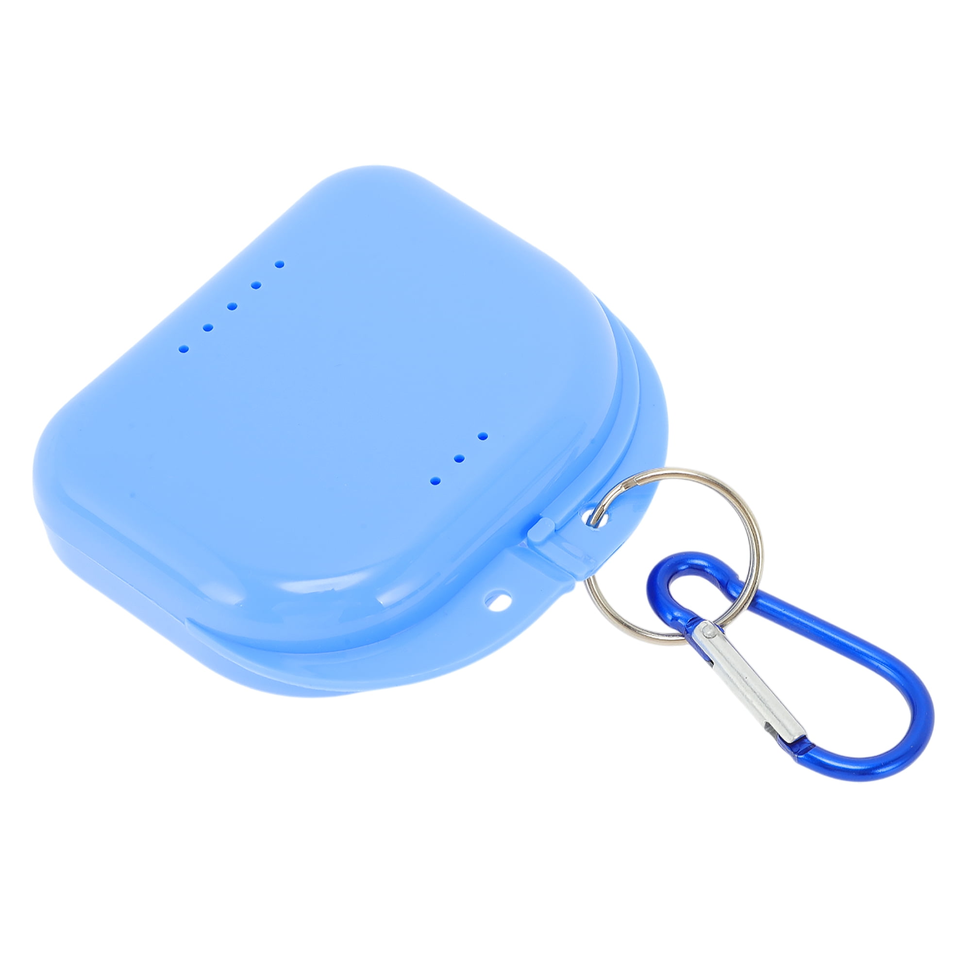 Unique Bargains Compact Braces Box with Buckle 1 Pc Blue