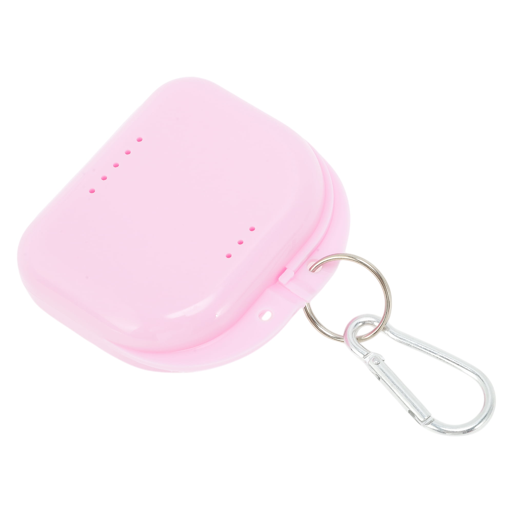 Unique Bargains Compact Braces Box with Buckle 1 Pc Light Pink