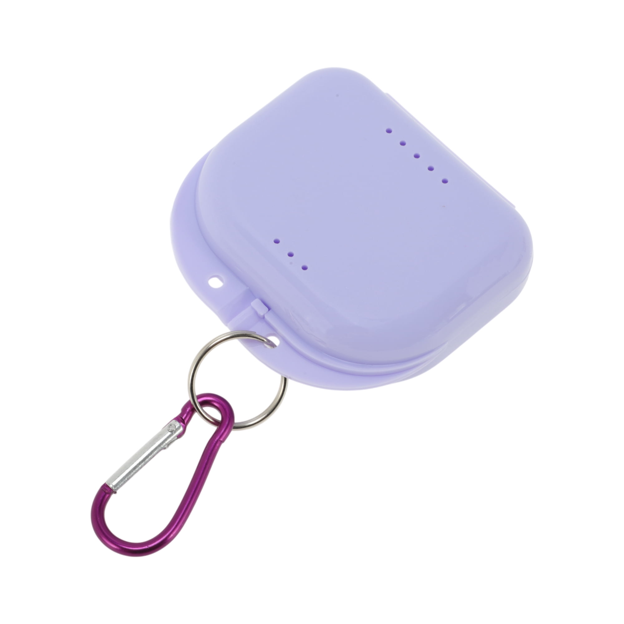 Unique Bargains Compact Braces Box with Buckle 1 Pc Light Purple