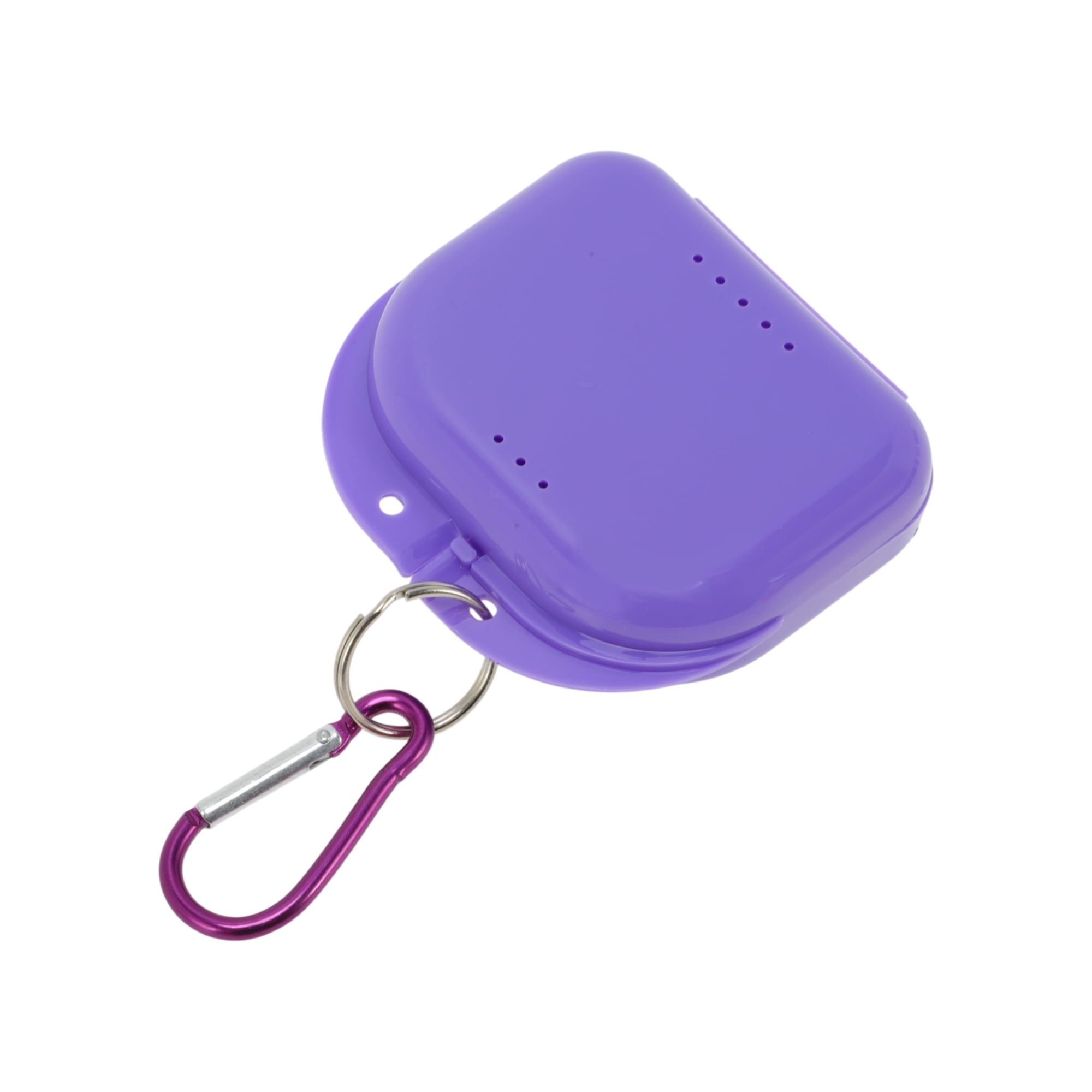 Unique Bargains Compact Braces Box with Buckle 1 Pc Purple