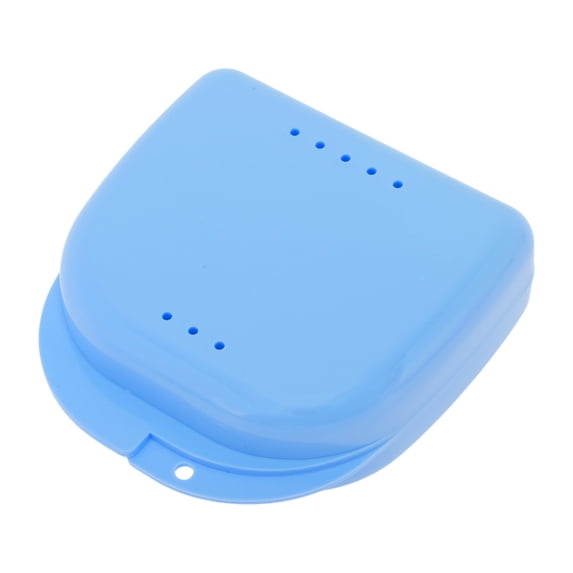 Unique Bargains Compact Braces Box with Vent Holes 1 Pc Blue