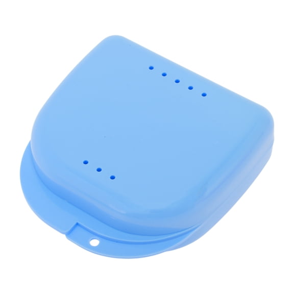 Unique Bargains Compact Braces Box with Vent Holes 1 Pc Blue