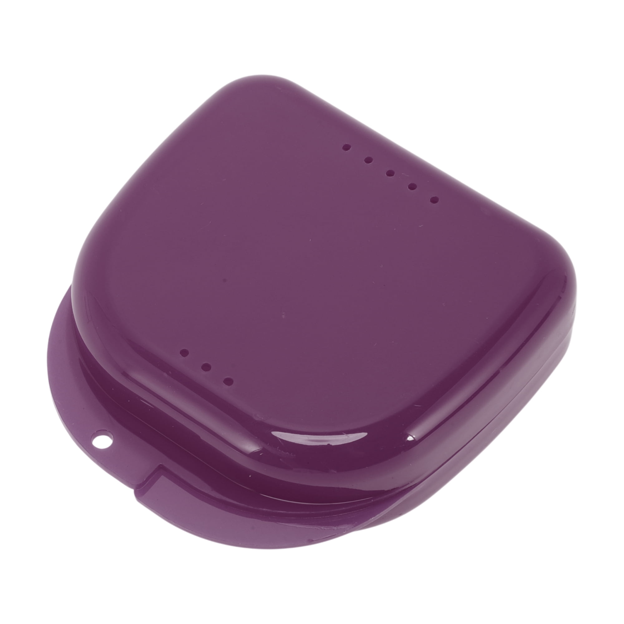 Unique Bargains Compact Braces Box with Vent Holes 1 Pc Purplish Red