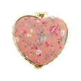 thumbnail image 1 of Unique Bargains Floral Heart-Shaped Compact Mirror - Mini Pocket Mirror for Purse Pink, 1 of 6