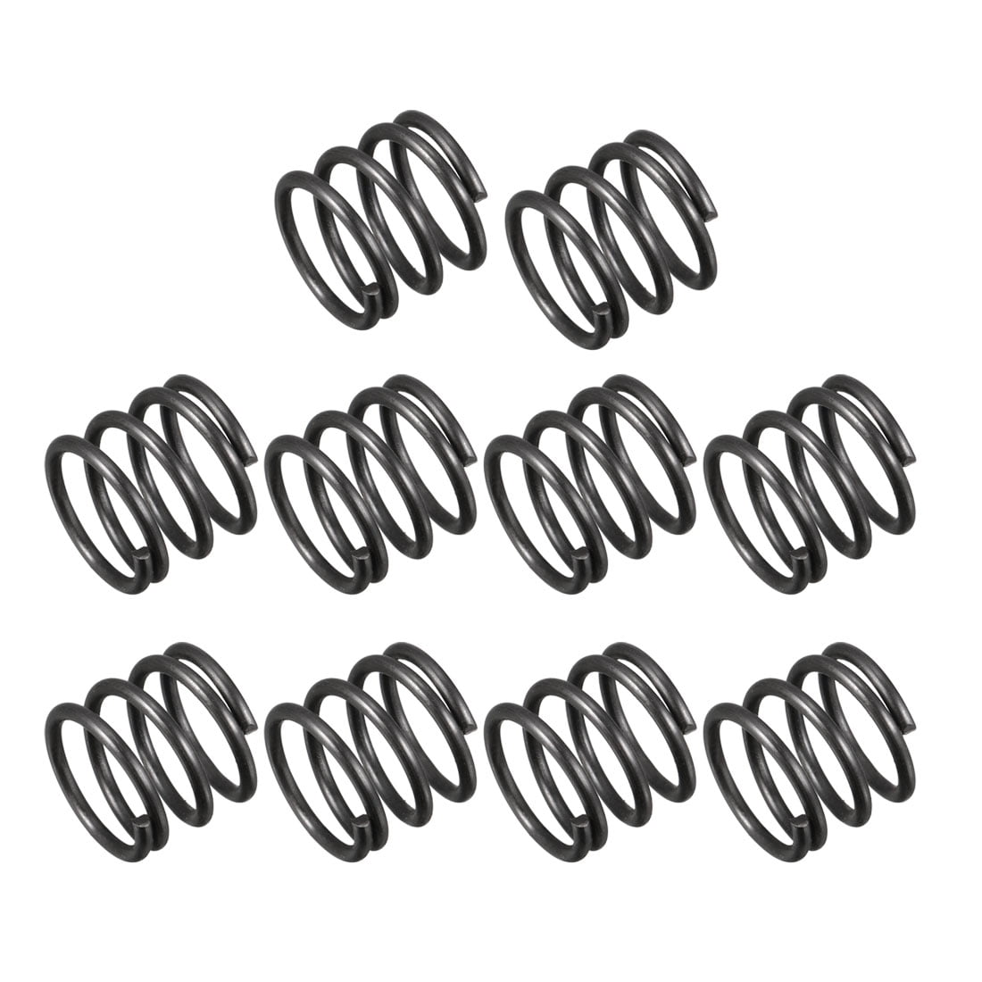 Unique Bargains Compression Spring 1.2mm Wire Dia 12mm OD 10mm Length 10Pcs