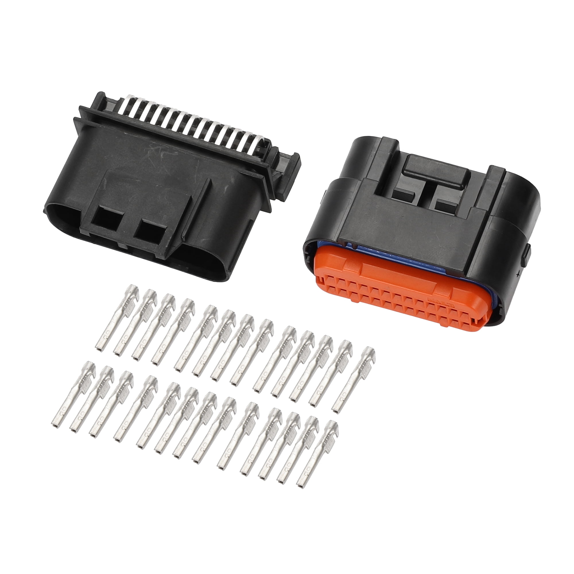 Unique Bargains Connector Plug Plastic 26 Pin Male Female Terminal Connector for Honda ECU