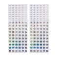 thumbnail image 1 of Unique Bargains Consecutive Numbers Gift Stickers 0.39"x0.39" 20Pcs Colorful (1-60), 1 of 3