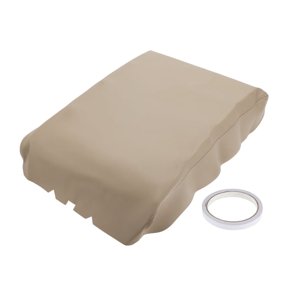 Unique Bargains Console Pad Cover for Nissan Titan 2004-2014 Microfiber Leather With Beige
