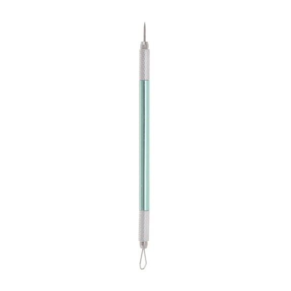 Unique Bargains Convenient Double-Ended Pimple Extractor 1 Pc Green
