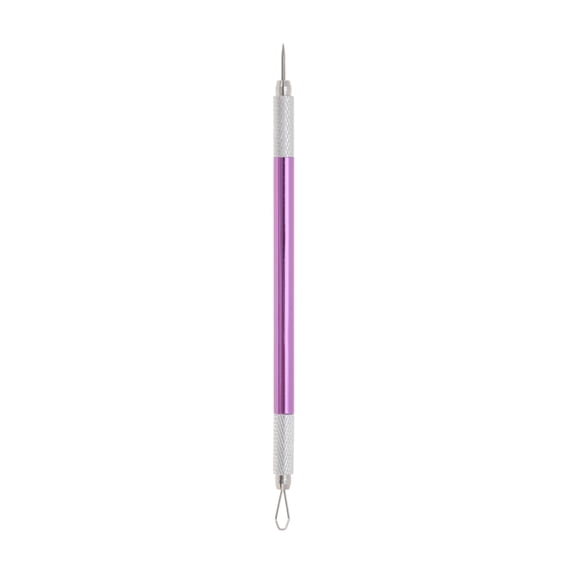 Unique Bargains Convenient Double-Ended Pimple Extractor 1 Pc Purple