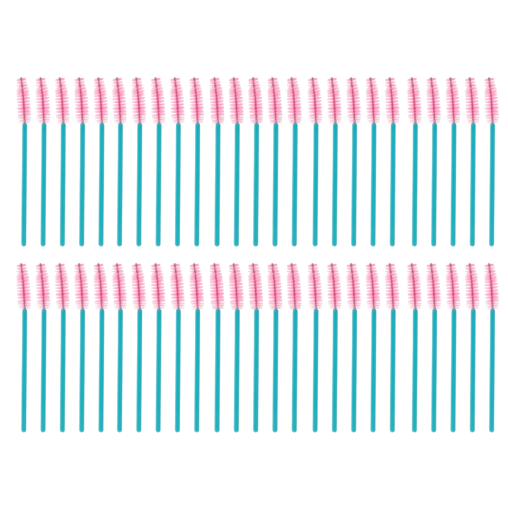 Unique Bargains Convenient Eyebrows Brushes for Travel 50 Pcs Blue, Pink