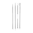 thumbnail image 1 of Unique Bargains Convenient Heart Pimple Extractor Kit 1 Set Silver Tone, 1 of 6