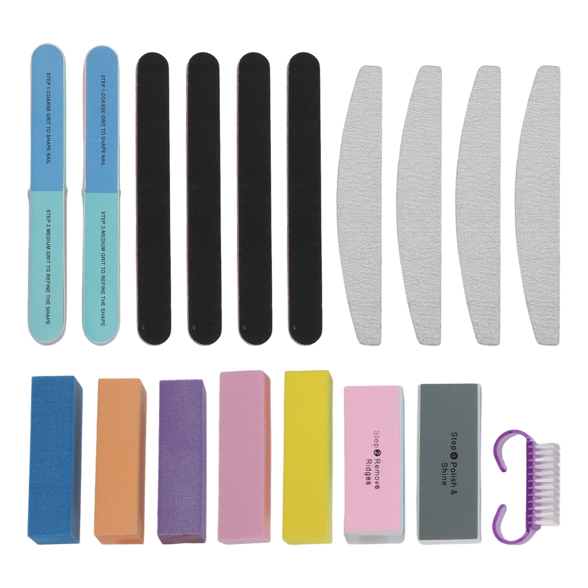 Unique Bargains Convenient Manicure Tools Kit for Nail Care Colorful