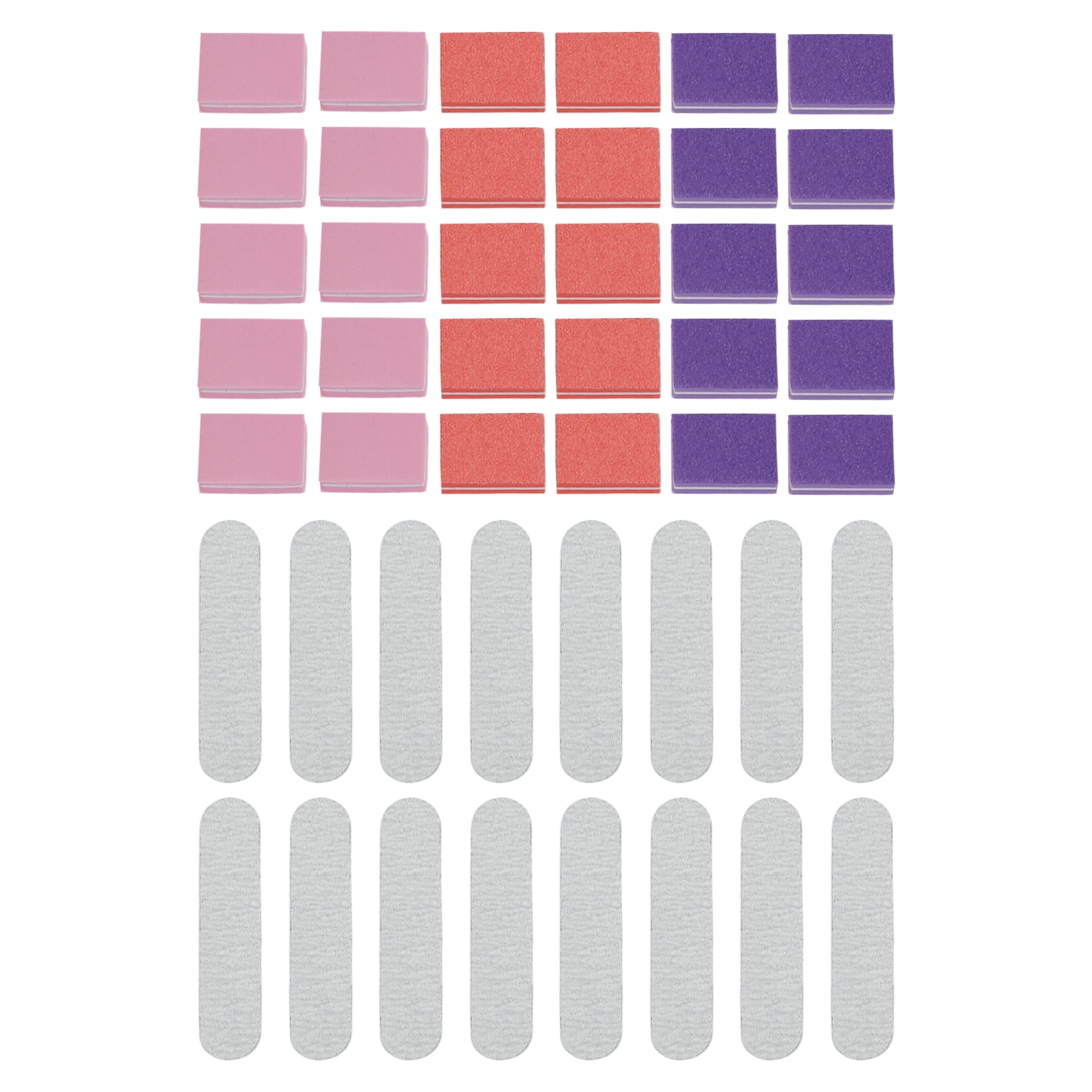 Unique Bargains Convenient Manicure Tools Kit for Nail Care Orange Purple Pink Gray