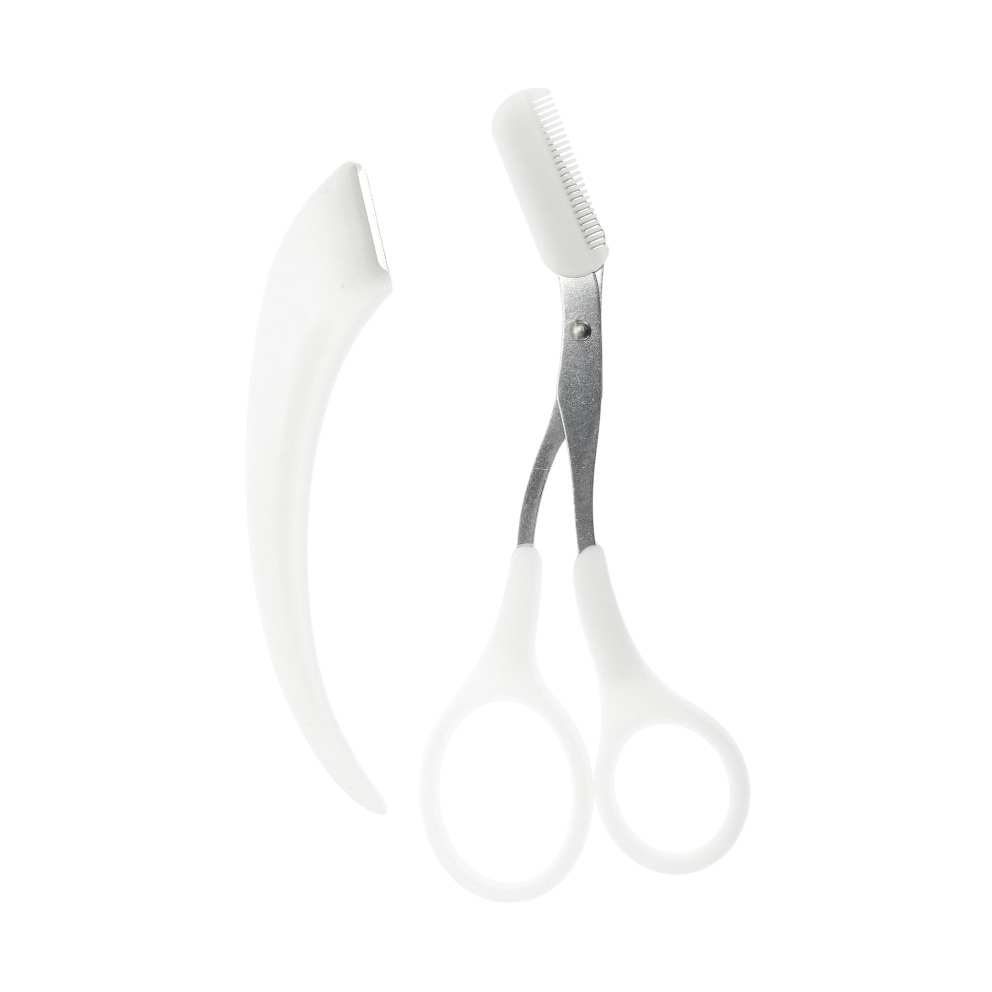 Unique Bargains Convenient Multifunctional Eyebrow Scissor Kit for Quick Touch-Ups