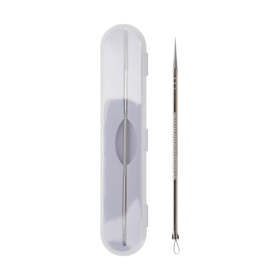 Unique Bargains Convenient Pimple Extractor 5.51"x1.15" Gold Tone 1 Pc