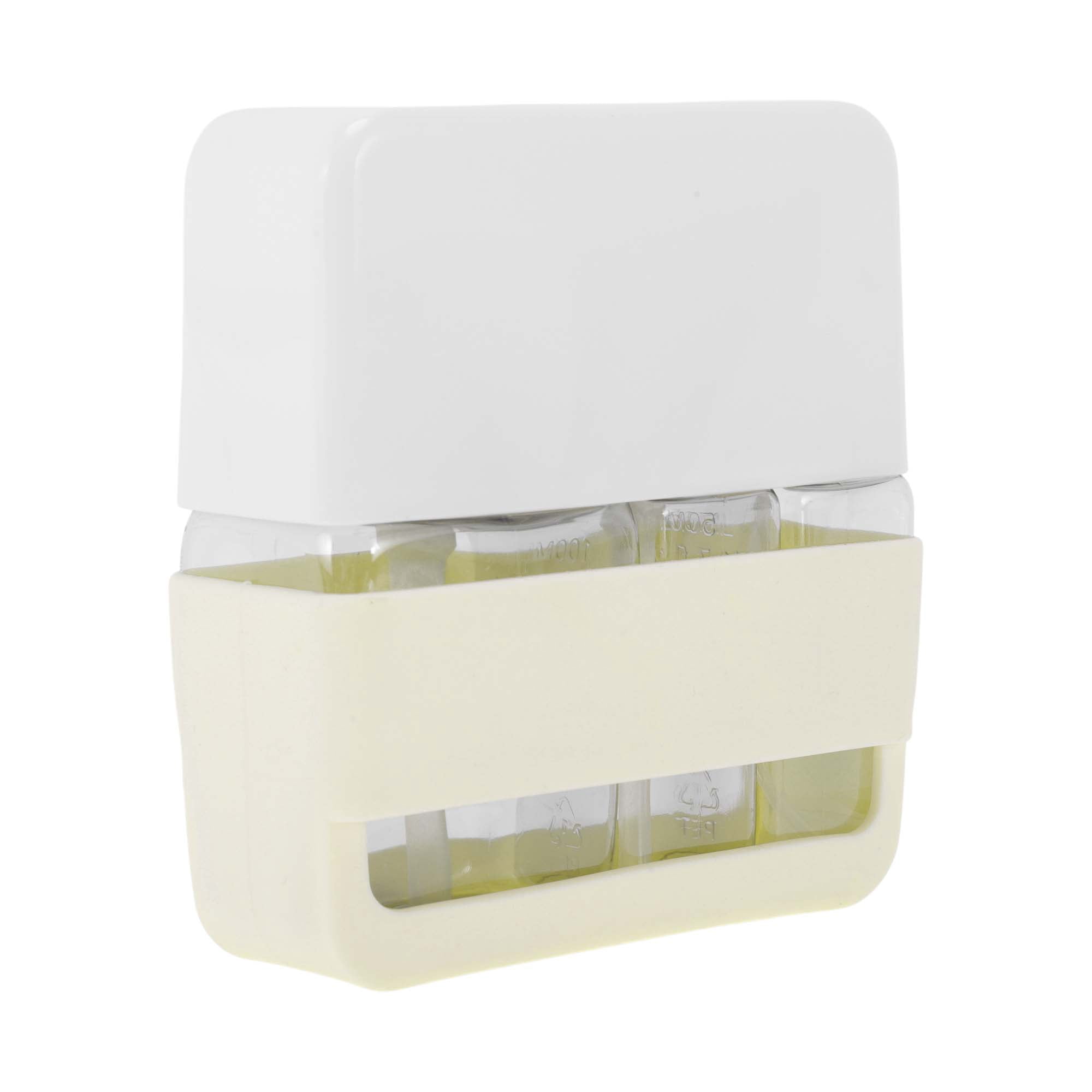 Unique Bargains Set of 3 Convenient Travel Containers Beige