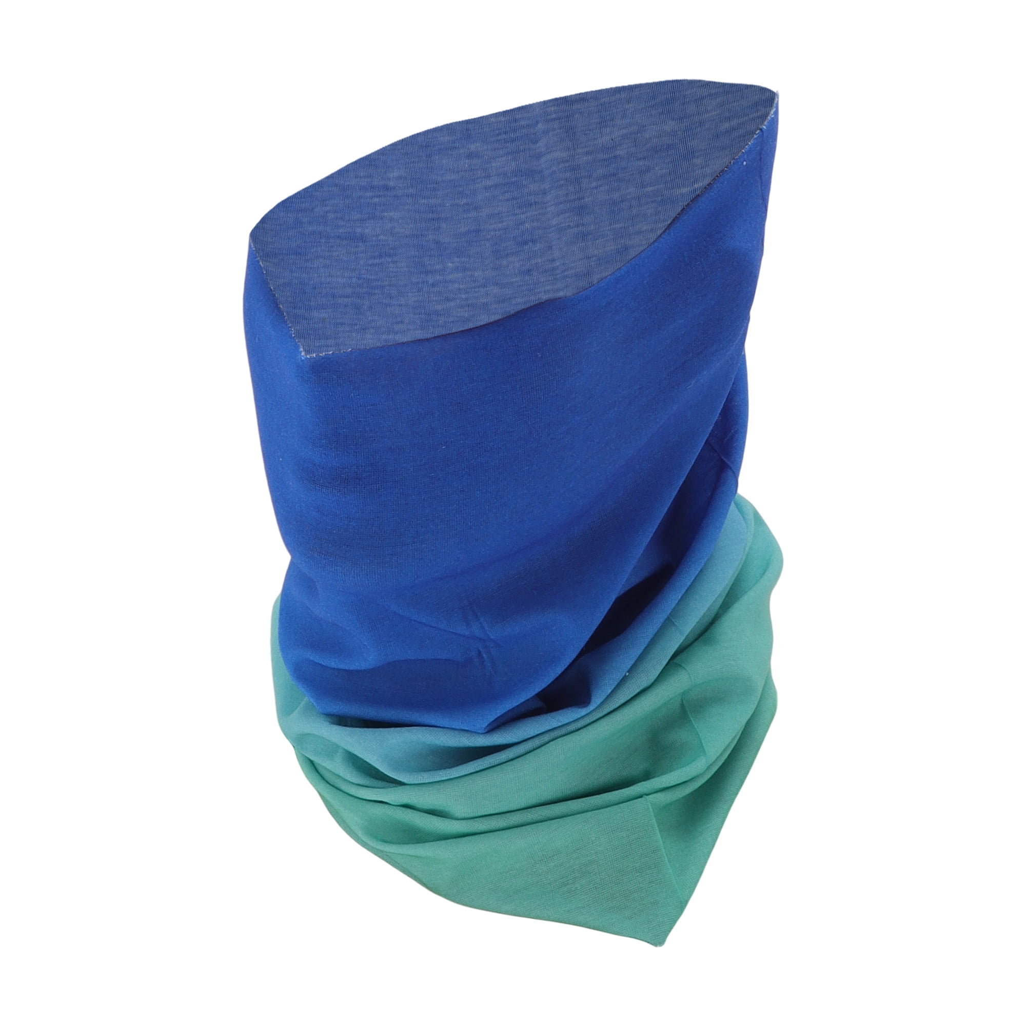 Unique Bargains Cooling Face Scarf Mask 1 Pc Green, Blue