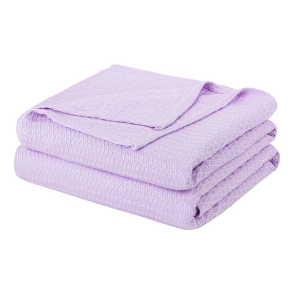 Unique Bargains Cooling Viscose from Bamboo Breathable Blanket Full Lavender