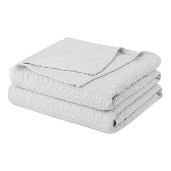 Unique Bargains Cooling Viscose from Bamboo Breathable Blanket Light Gray Full