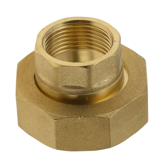 Unique Bargains Copper Pipe Fittings 3/4"Female x 1-1/2"Female Double internal thread union 1.26" 1 Pc