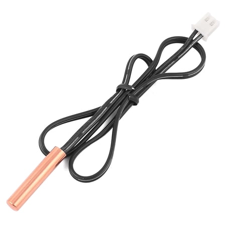 Unique Bargains Copper Tone Head Temperature Thermal Thermistor TC 5K Probe Sensor 15" Long