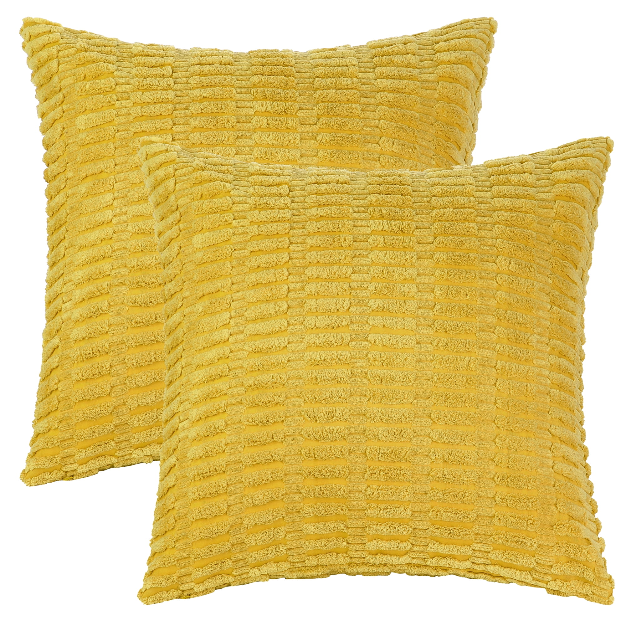 Unique Bargains Corduroy Soft Square Cushion Covers Modern Throw Pillow