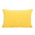 thumbnail image 1 of Unique Bargains Corduroy Texture Decorative Throw Pillow Cover Yellow 12" x 18", 1 of 8