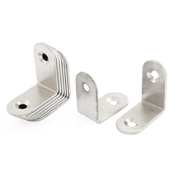 Unique Bargains Corner Braces L Shaped Right Angle Brackets 30 x 30 x 15mm 8PCS