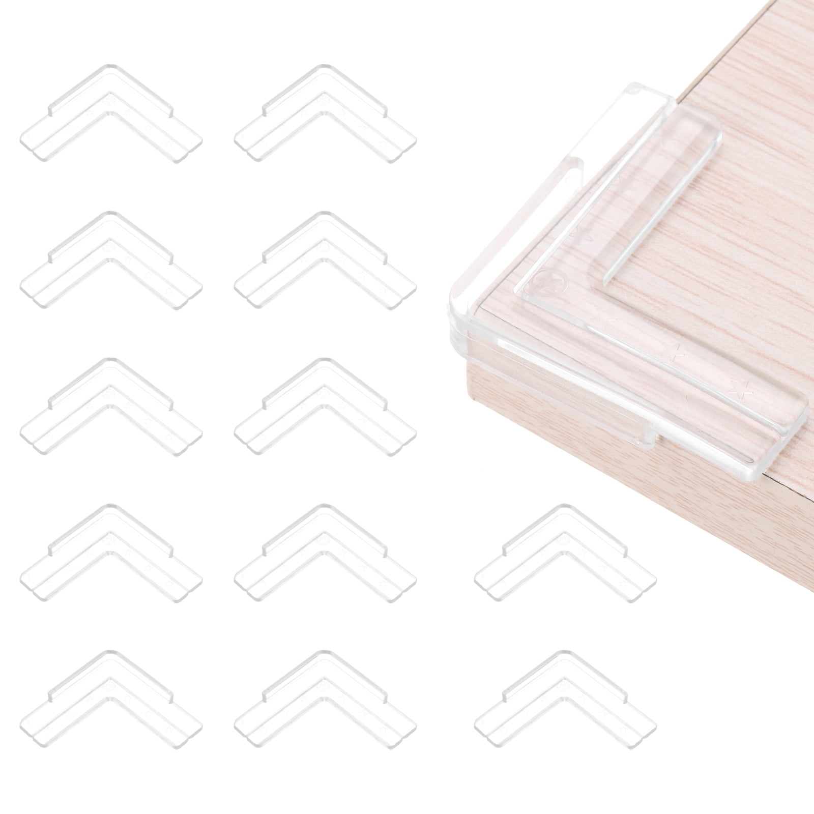 Unique Bargains Corner Protectors Table Furniture Corner Guard Edge Safety Clear