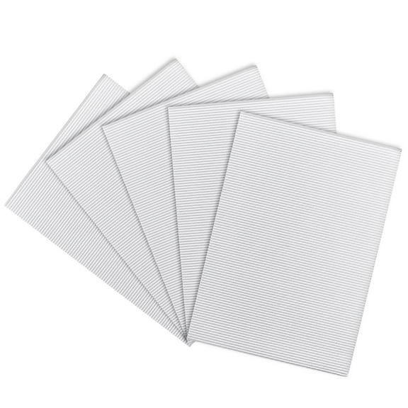 Unique Bargains Corrugated Cardboard Paper Sheets 7.87" x 11.81" for Craft and DIY Projects White 5pcs