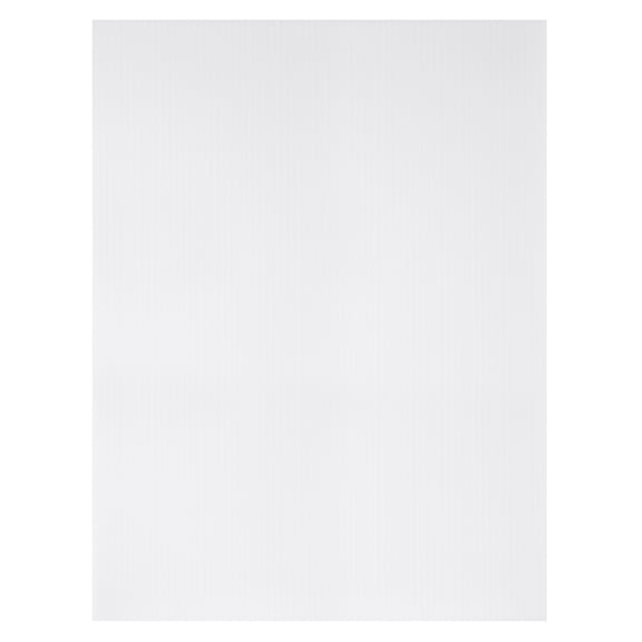 Unique Bargains Corrugated Plastic Sheets,White Blank Yard Lawn Signs 12" x 16"