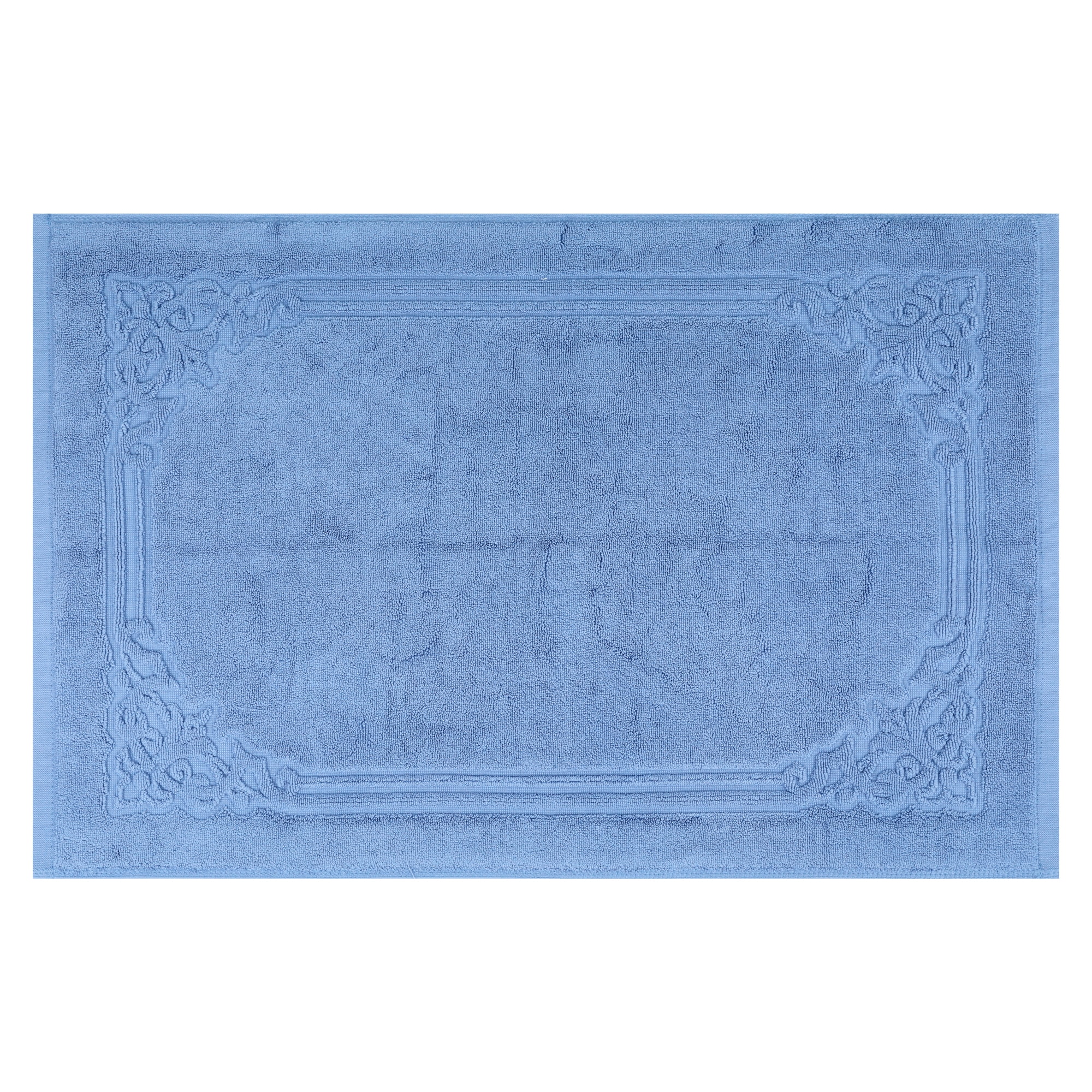 Unique Bargains Cotton Absorbent Floor Mats Quick Dry Towel Blue